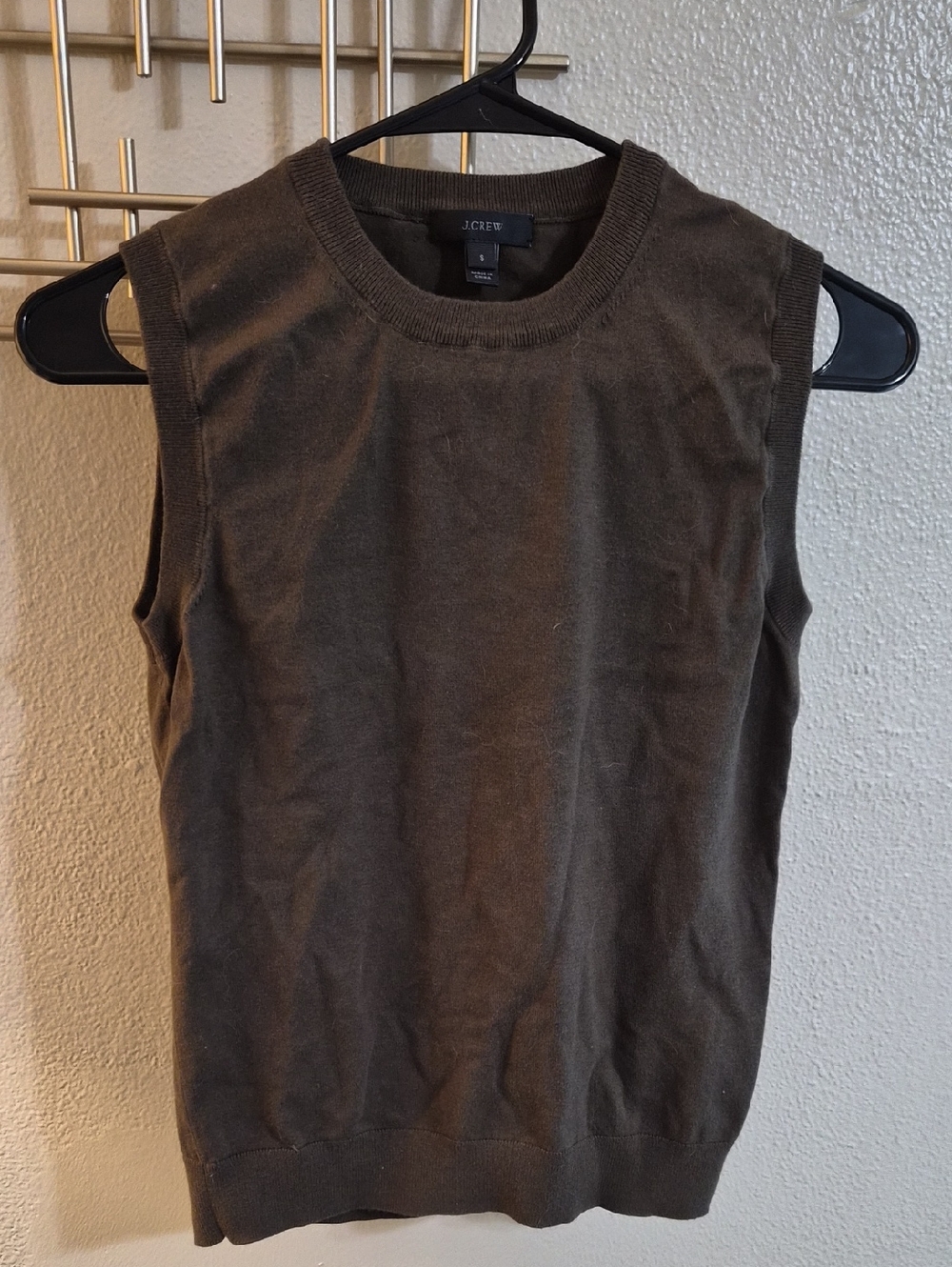 J. Crew Olive Green Sleeveless Knit Shell